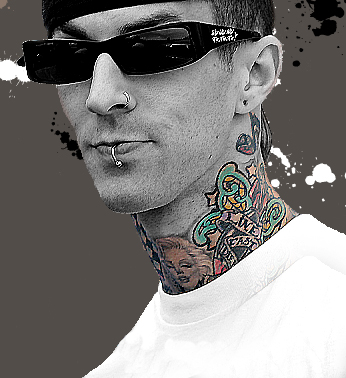 Travis Barker Neck Tattoo